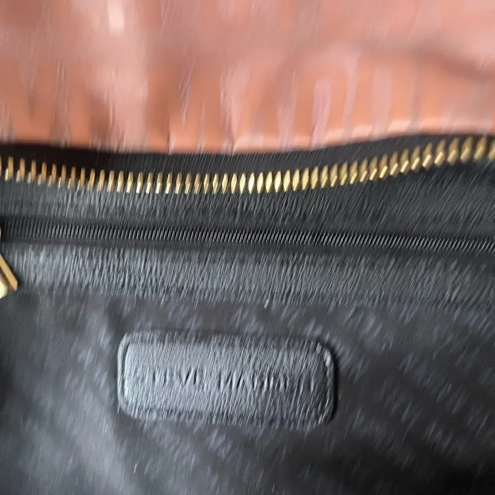 Steve Madden pink logo Nylon backpack with black straps & gold tone accents